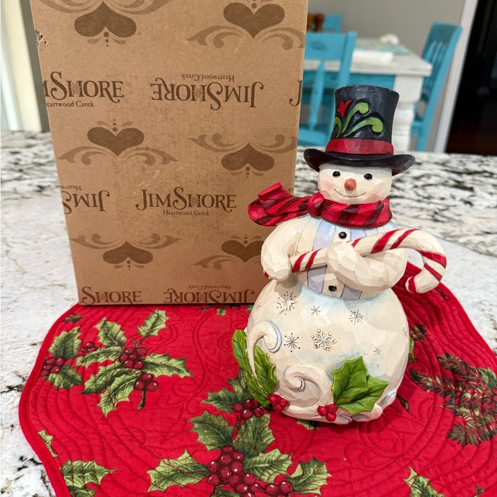 Jim Shore How Sweet It Is Snowman Figurine